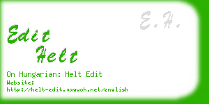 edit helt business card